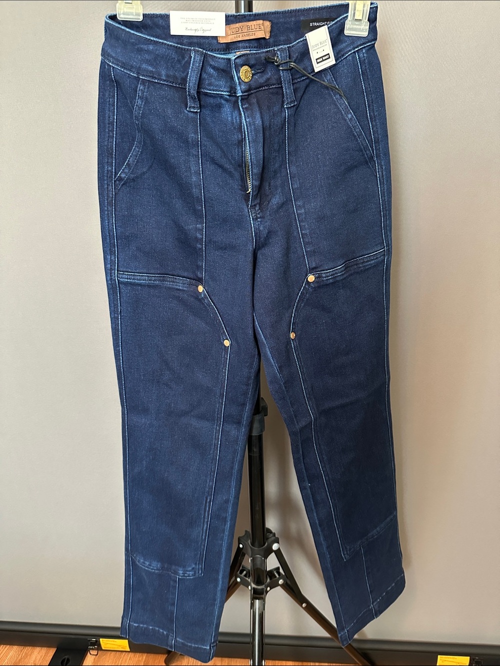 Judy Blue High-Waisted Straight-Leg Panel Jeans